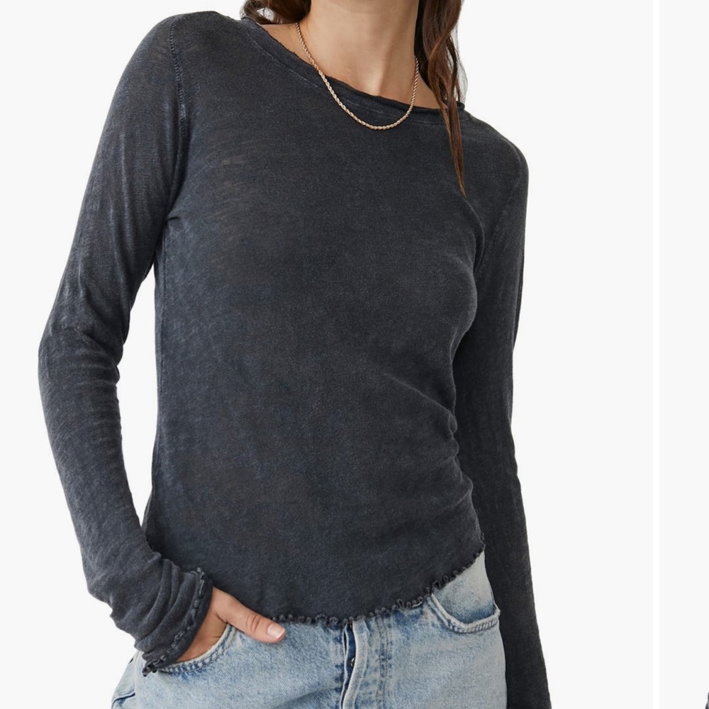 Free People Be My Baby Long Sleeve Top